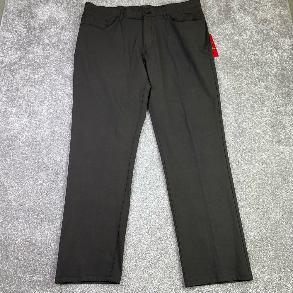 Ben Hogan Pants Mens 38X31 Black Straight Stretch Lightweight Performance Golf